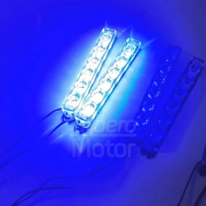 Lampu Variasi Strobo LED 12 Mata Kedap Kedip Strobe Motor Mobil Rotator ...