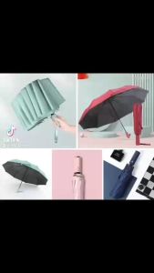 dù che mưa ô che mưa gấp gọn có nút bấm tự động chống chia UV che mưa che nắng ngoài trời thoải mái
