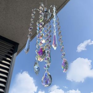 Chandelier Wind Chimes Crystal Suncatcher Window Hanging Sun Catchers Prism Rainbow Maker Pendant