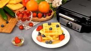 Maker Easy Clean Non-Stick Electric Waffle Maker 1500W Temperature Adjustable Non stick Large Waffle Maker