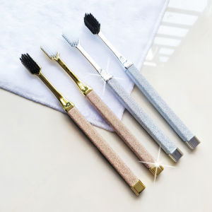 Luxurious Premium Toothbrush Fine Soft Bristles Adult Gold Moonlight Silver Couple Brushes Grooming Oral Care Dental Tools