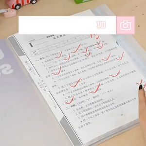 A4 Gradation File Folder 30/60 Pages Multi-layer Transparent Storage Office School Supplies