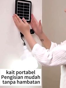 Beli 1 Gratiskan 1: Lampu LED Tenaga Surya & Lampu Pengisian Darurat