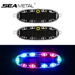 Seemetal năng lượng mặt trời xe đèn cảnh báo nhấp nháy tự động đèn khẩn cấp Xe máy điện xe tải đèn hậu phanh đèn nhấp nháy không thấm nước