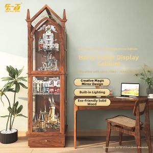 POP BRICKS | LEGO Harry Potter Display Cabinet Real Wood Artistic Home Decor