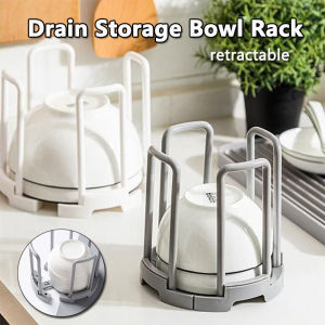 Retractable Drain Storage Bowl Rack Dish Plate Storage Racks Kitchen Organizer Drain Water