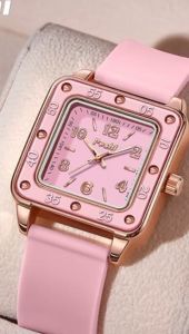 Poshi Jam Tangan Wanita Tali Strap Silikon Anti Keringat Formal Kasual