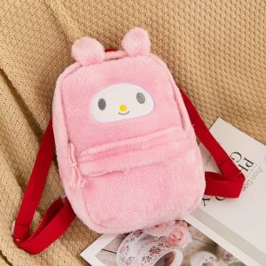 Tas Ransel Anak Sanrio Kuromi Cinnamoroll Melody Hello Kitty Tas Ransel Bulu Perempuan Karakter Sanrio Kawai