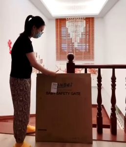 [BABY BOM BOM] Baby Pet Safety Gate Wood Wooden Fence Barricade