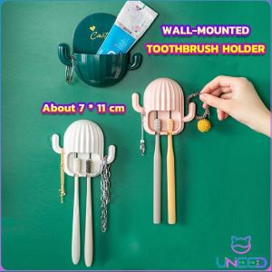 Need. Creative Cactus Wall-Mounted Toothbrush Holder Free Punching Bathroom