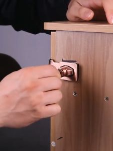 2in1 Tempat Gembok 2.5/3/4Inch Kunci Pintu Hasp Lock Anti-Theft Meja Lemari PakaianPintu