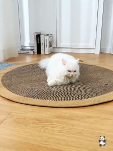 60CM/80CM/100CM Straw Cat Scratching Board Large Wear-Resistant Cat Scratching Mat Pet Claw Board Nest Cooling Pad Sleeping Mat Kucing Tikar Penggaruk Kucing Menggar