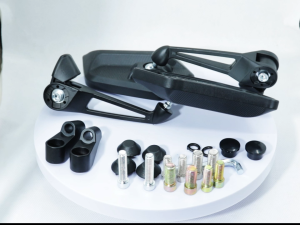 Universal Motor Full Alloy Rearview Mirror Side Mirror Non Graded HD Lensa Bersih