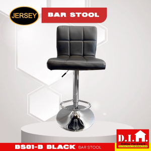 Do It Home Jersey BS01-B Black Bar Stool