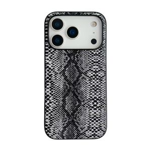 LS | Luxury Carbon Fiber Saffiano Crocodile Leopard Pattern Leather Case For iPhone 17 16 15 14 13 12 11 Pro Max Plus 17Air 16E 17Pro