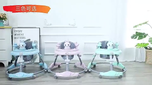 Baby Walker for Baby Girl Boy With Music Adjustable Safety Walker with Handle Pejalan kaki bayi学步车