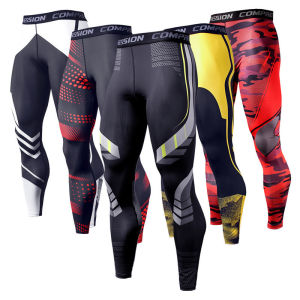 Luoke tight pants men quick drying sports pants casual pants mens sports pants foreign trade tight pants fitness basketball pants mens pants