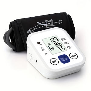 Home Use Blood Pressure Monitor Digital BP Heartbeat Detector Upper Arm Tonometer Automatic Sensor Pulse Rate Sphygmomanometer