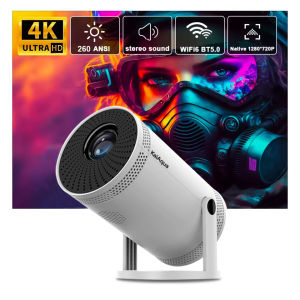 New Projector 4K HD Native WIFI6 BT5.0 260 ANSI 1080P Support HDMI Auto-keystone Correction Home theater projector for Wholesale