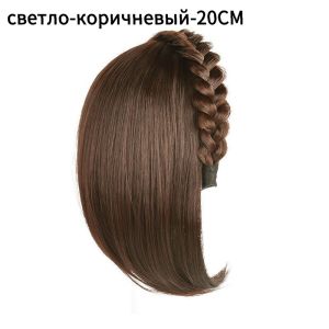 Wig For Woman Short Hair Headband With Hair Wig Fish Bone With Wig Integrated Hair Patch Hair Accessories