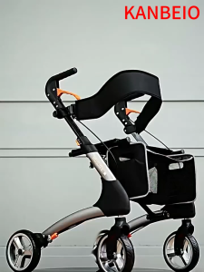 (In SG) 【 Push and sit 】 Breathable soft seat cushion+oversized shopping bag walking aid for elderly people anti fall assistance rehabilitation walking multifunctional walking aid hand push scooter