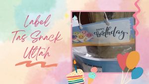 ISI 30 PCS COD Tali dan Label Tas Tanpa Plastik ULTAH Tema 001 Unicorn - TANPA PLASTIK Lable & Tali Tas Snack UlangTahun Ulang Tahun Anak Free Nama dan Foto Kertas Tas