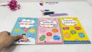 Sách - Bộ 3 Quyển Luyện Viết Thần Kỳ Tự Xóa - Tập Viếp Thần Kỳ Tự Xóa - Luyện Chữ Đẹp (Tập Tô Tự Xoá)