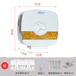 Olori Large Plastic Toilet Paper Holder Wall Mounted Bathroom Key Holder Open End Paper Roll Holder No Drilling Required