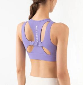 2024 mùa hè Áo ngực thể thao nữ thể hình có đệm không dây áo ngực tập thể dục Quần tập Yoga thoáng khí chống sốc brasier nâng khóa có thể điều chỉnh áo hở eo