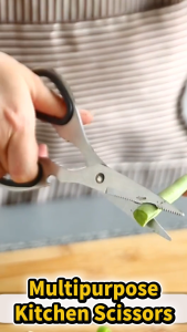 Multi-Function Stainless Steel Kitchen Scissors Heavy Duty Shears with Bottle Opener & Nutcracker