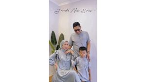 Baju Gamis Couple Lebaran Fashion Keluarga Muslimah Dress Sarimbit Terbaru - Jamilla New Series