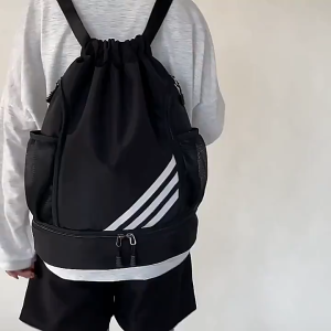 IMUTO Waterproof Sports Backpack for Men Women Drawstring Bag Gym bag Fitness Training Ball Storage