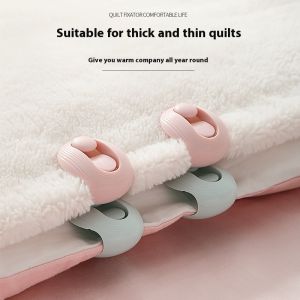 Sheet Quilt Clip One Key Unlock Duvet Cover Anti Slip Blanket Buckles Quilt Holder Shell quilt holder householdSafe bed sheet