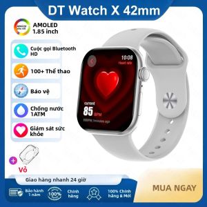Đồng Hồ Thông Minh DT Watch X Mini 1.85 Inch AMOLED Thiết Bị Theo Dõi Sức Khỏe Và Thể Dục Dành Cho Nữ Với Điều Khiển Bằng Giọng Nói AI La Bàn Điều Khiển Nhạc TWS Menu 3D Video