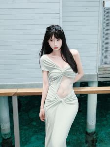 CHANGTONG | Unique Design Off-shoulder Bodycon Slip Dress Summer New Arrival