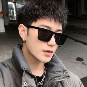 แว่นตากันแดด รถผู้ชาย ูปทรง วุฒิแว่นกันแดด UV400 พลินดังกรอบ กรอบยาว แว่นกันแดดมากขึ้น