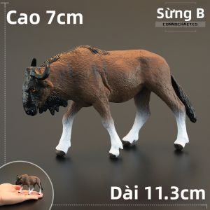 MENGSILE | Mô Hình Động Vật Hoang Dã Trẻ Em Thực Tế: Bò rừng