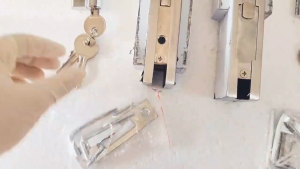 Stainless Steel Glass Door Lock For Shop Toilet Bathroom Glass Door Anti-Corrosion And Durable