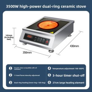 High-Power 5000W Induction Cooker for Stir-Frying