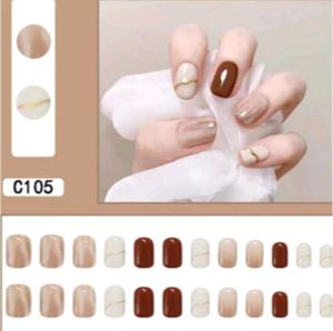 24 Pcs Kuku Tangan / Nail Art DIY Pedicure Medicure Manikur