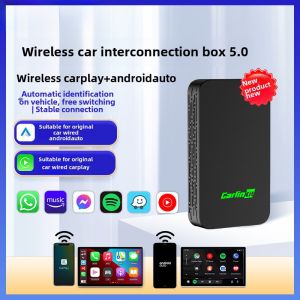 Carlinkit Car Play Box Android Auto ไร้สาย พร้อมสาย USB สำหรับรถยนต์ Mercedes รุ่นอื่นๆ รองรับ Carplay GPS Bluetooth