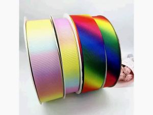 5 Meters Grosgrain Ribbon Rainbow Multicolor Ribbons for Hair Bows Gift Wrapping Wedding Decoration Sewing Fabric DIY Crafts