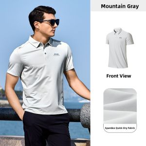 Jeep | Jeep Outdoor Polo Shirt Mens Official Authentic Quick Dry Ice Silk Short Sleeve Business Turn Collar Summer T-Shirt