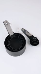 8pcs/set Stainless Steel Measuring Cups and Spoons Set Stackable Tablespoons Baking Tools Kitchen Accessories