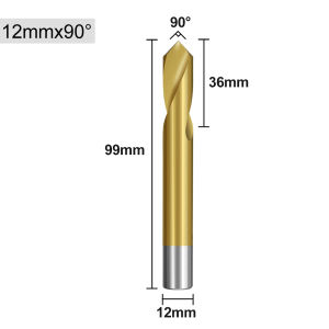 XCAN 3-12mm HSS 90 Degree NC Spot Drill Stub Spotting Location Center Drill Bit for Machining Hole Drill Chamfering Tools