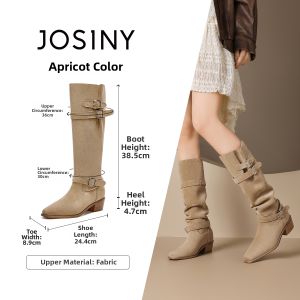Josiny | Over The Knee Long Boots Retro Suede High Heel Autumn New