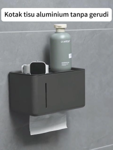 MEIDOO Bathroom Tissue Box Multifunctional Dual-Purpose Tissue Box Grey
