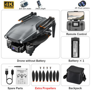 L600 PRO MAX ESC Dual Camera 8K HD Optocal Flow Positioning Drone Profesional 3-Axis gimbal Brushless Motor Quadcopter Gift