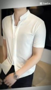 Áo thun nam form ôm sang trọng lịch lãm 2 màu đen trắng dễ phối đồ H73