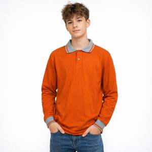 Kaos Krah Polos Lengan Panjang Ukuran Dewasa M L XL XXL XXXL Formal Harian Seragam